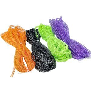 Halloween Metallic Deco Mesh Tubing (Black, Green, Purple, Orange)